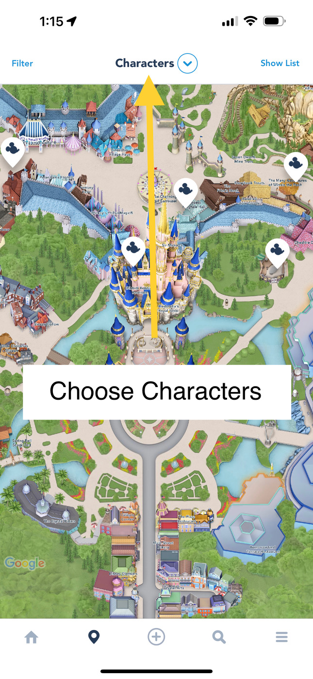 Where To Find Characters At Magic Kingdom - Dream Wish Plan